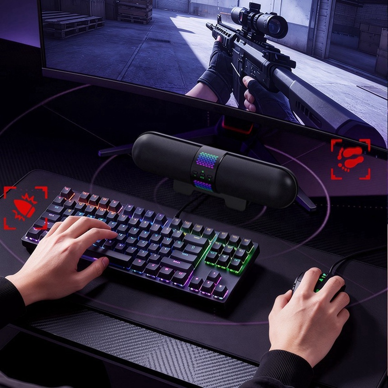 Super Sale RGB Gaming Sound Ba - Esports Gaming Bar review and price
