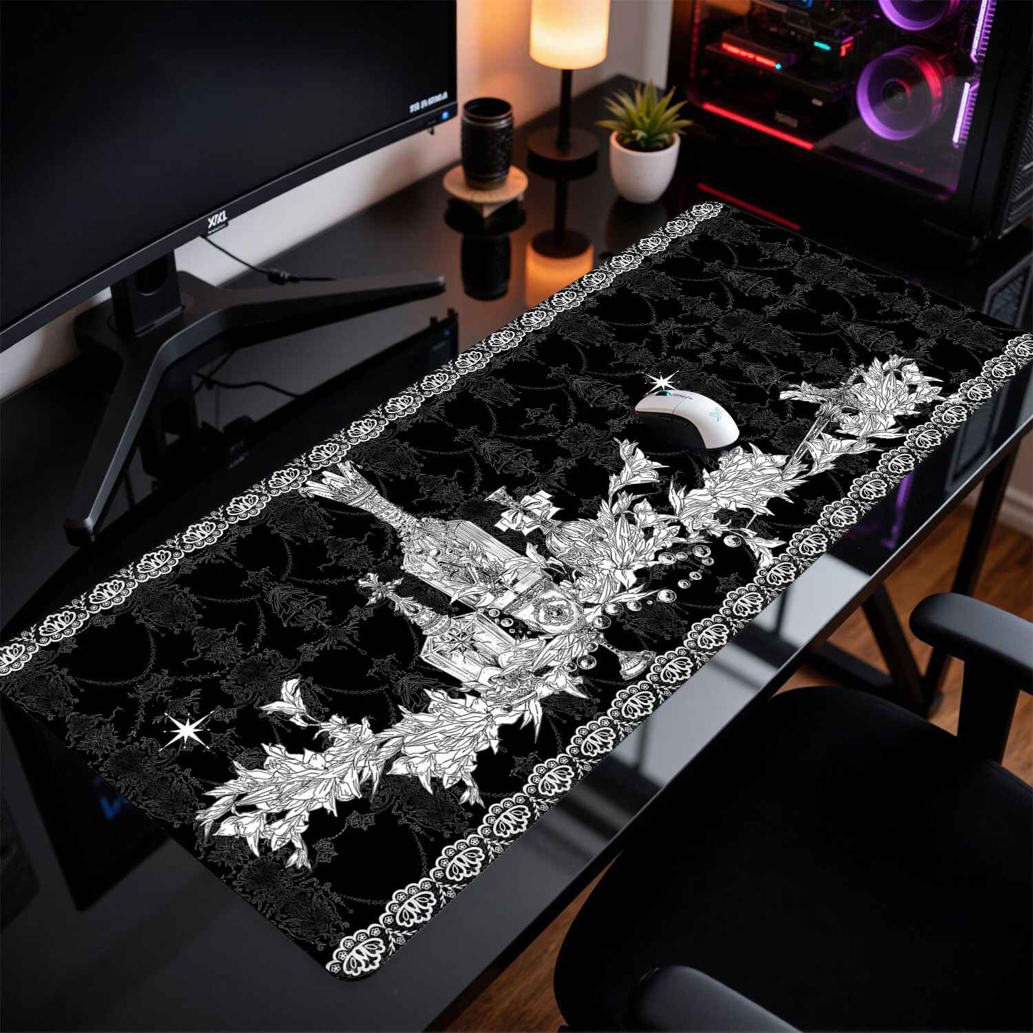 Divine Realm Gothic Building M - Esports Gaming Mousepad review and price