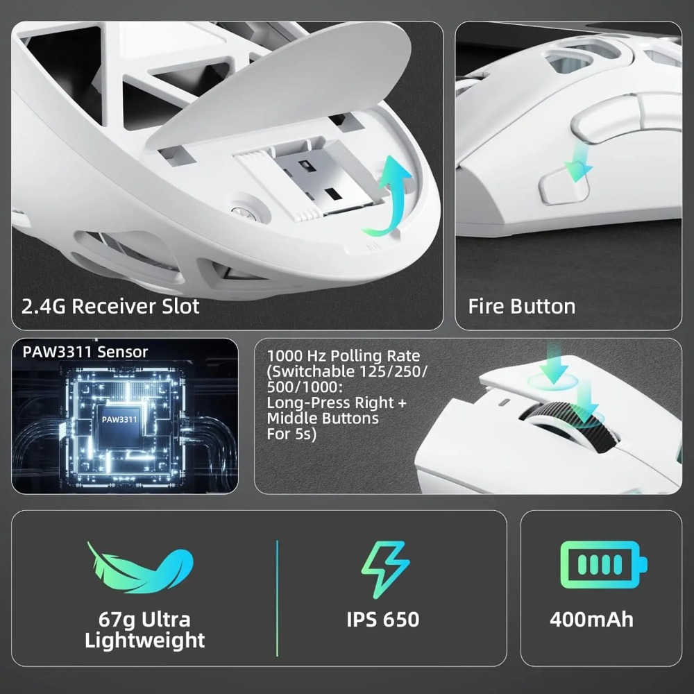 AULA SC620 Gaming Mouse Wired/ - Esports Gaming Mouse Weight Adjustable review and price
