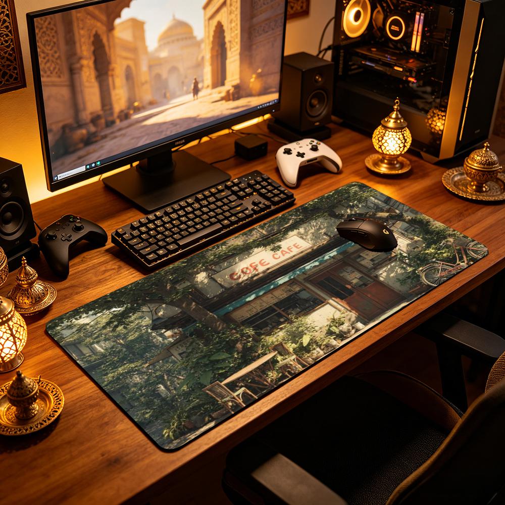 Vintage Cozy Cafe Large Desk M - Esports Gaming Cafe review and price