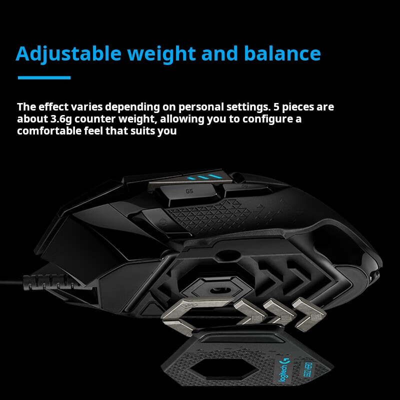 Logitech G502 HERO Dominator W - Esports Gaming Mouse Weight Adjustable review and price