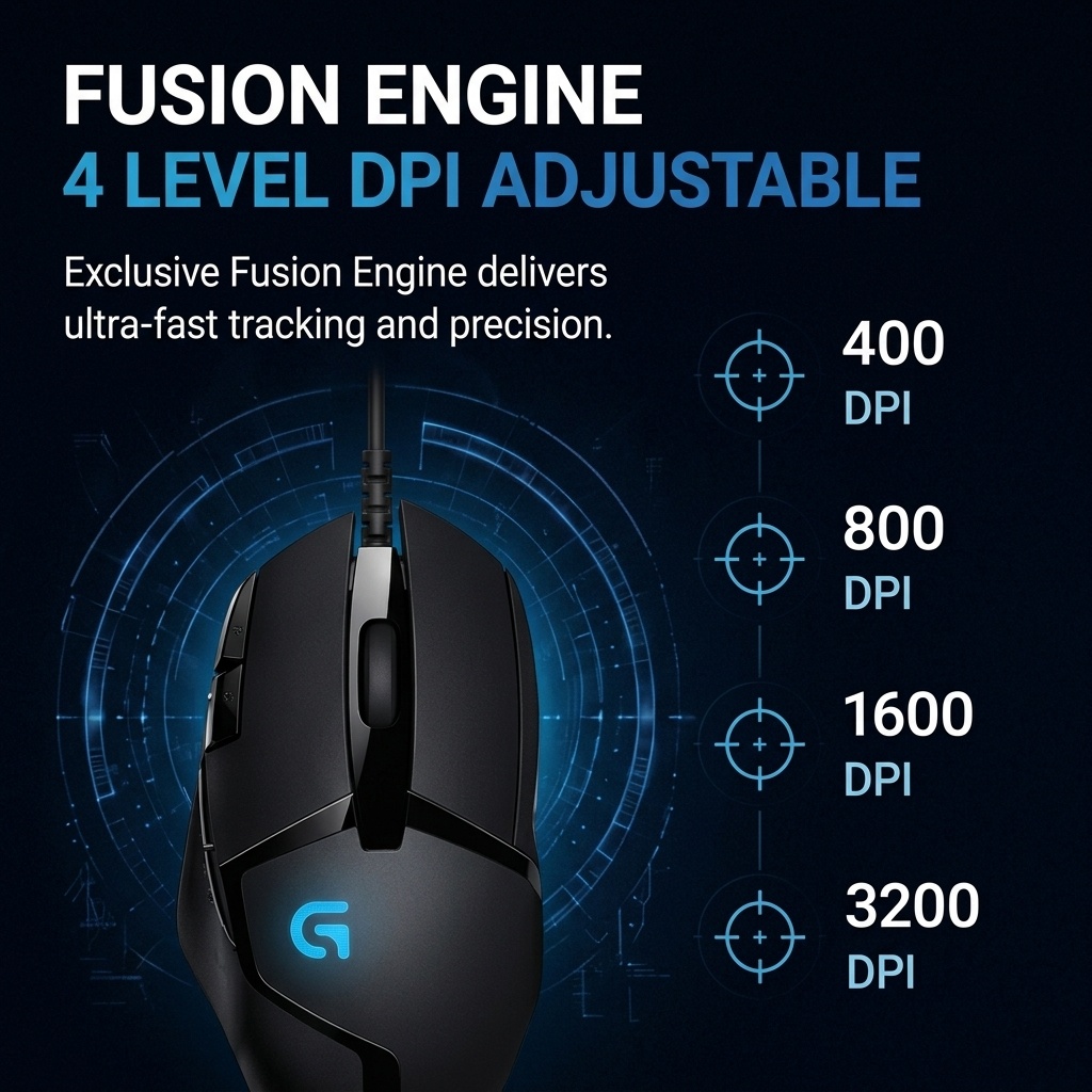 Logitech G402 USB Wired E‑Spor - Esports Gaming Mouse Weight Adjustable review and price