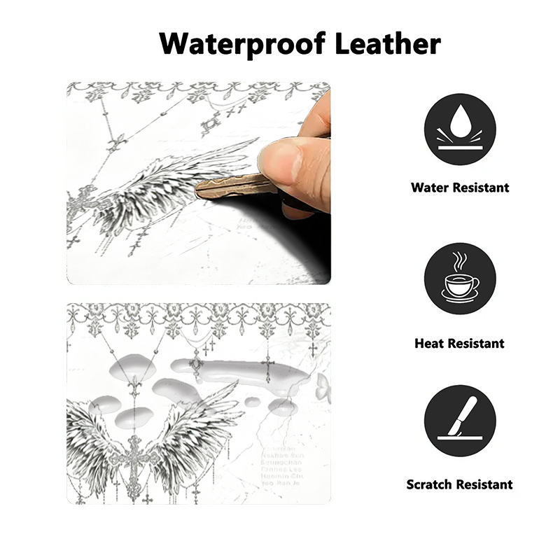 Leather Mousepad Black White A - Esports Gaming Mousepad review and price